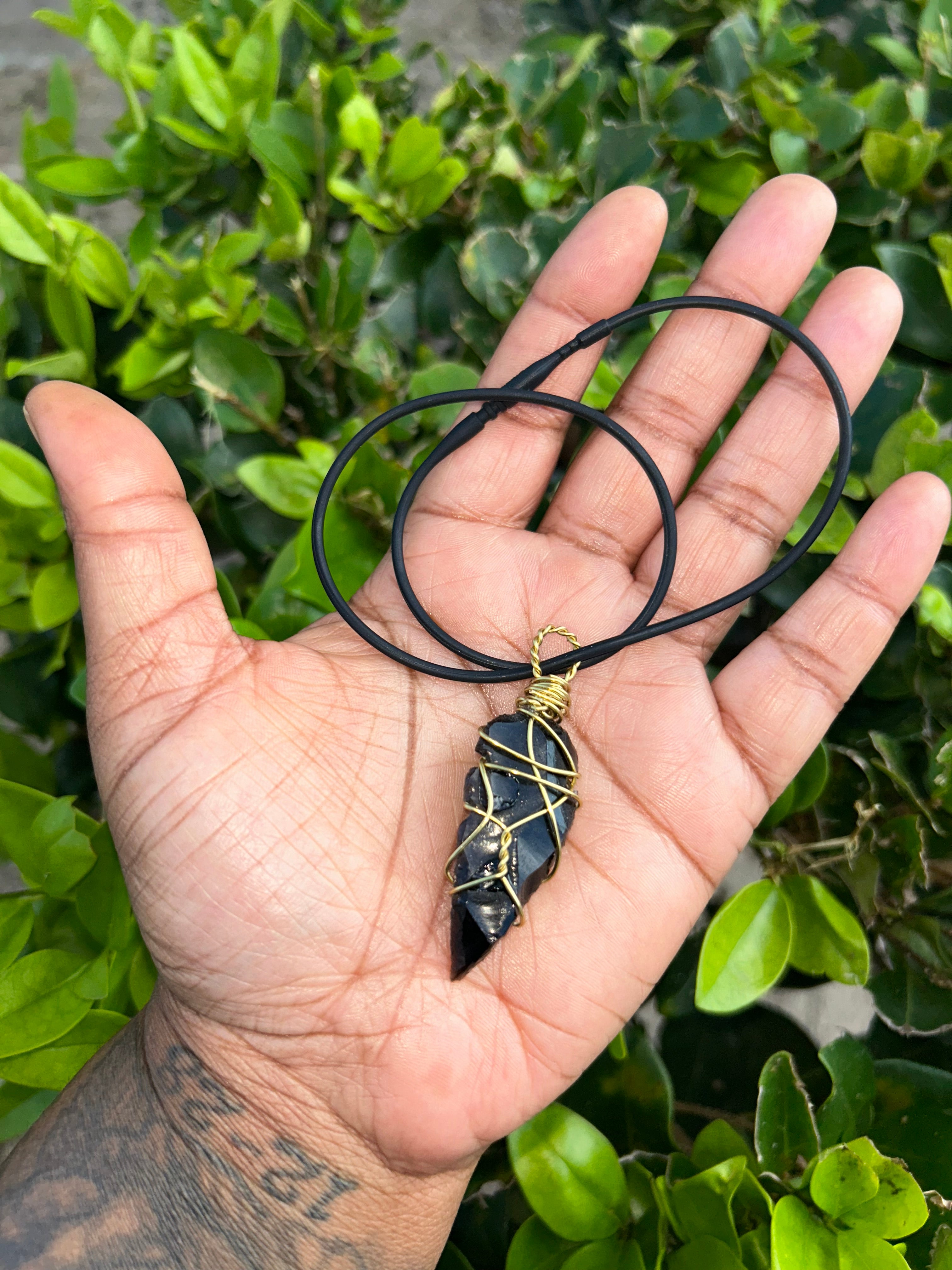Black Obsidian Arrow Head
